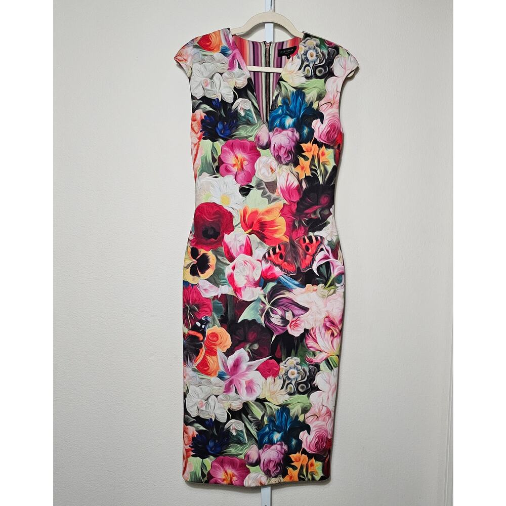 Ted Baker Multicolor Floral Sheath Dress
